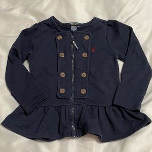 Nautica Toddler Girls’ Ruffle Zip Jacket